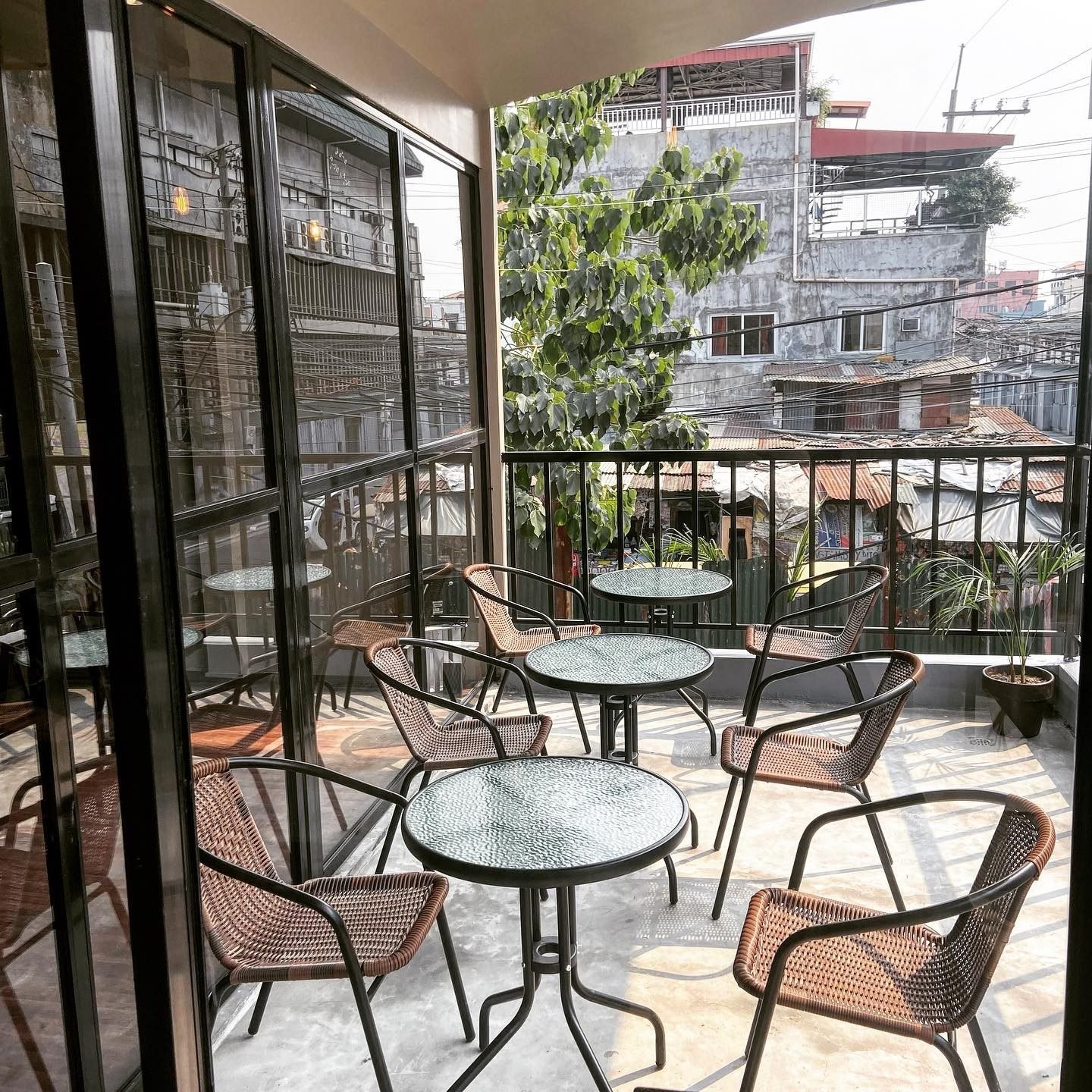 Neighborhood patio seating